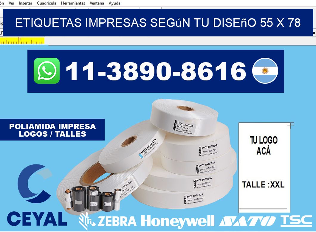 etiquetas impresas según tu diseño 55 x 78