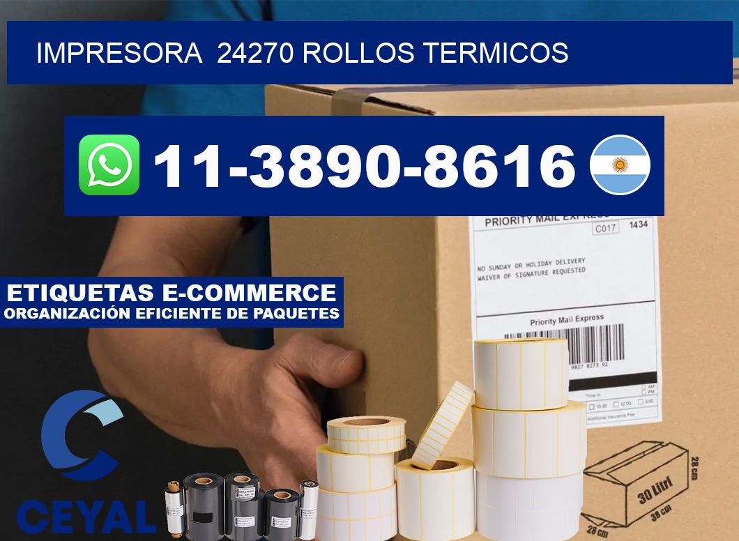 impresora 24270 rollos termicos