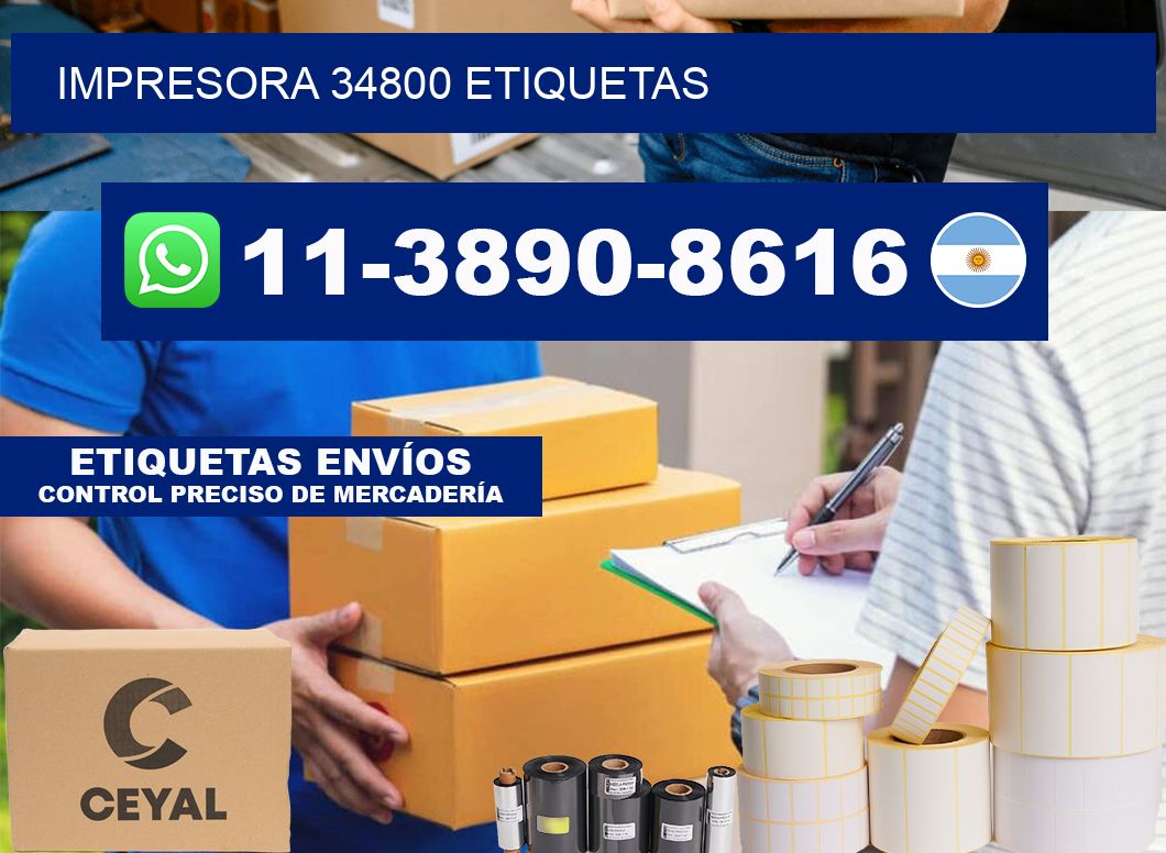 impresora 34800 etiquetas