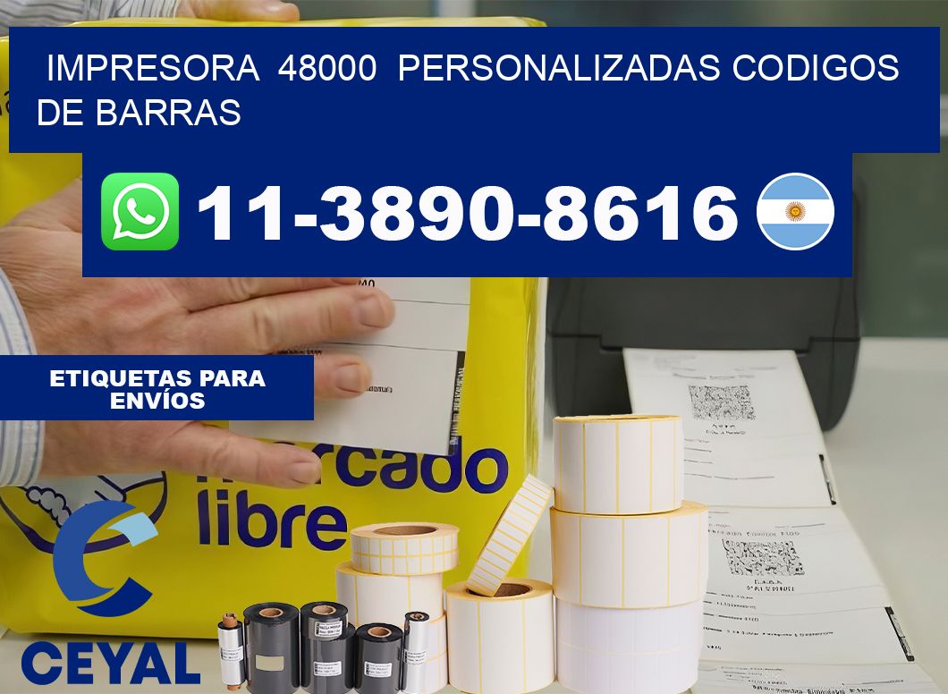impresora 48000 personalizadas codigos de barras
