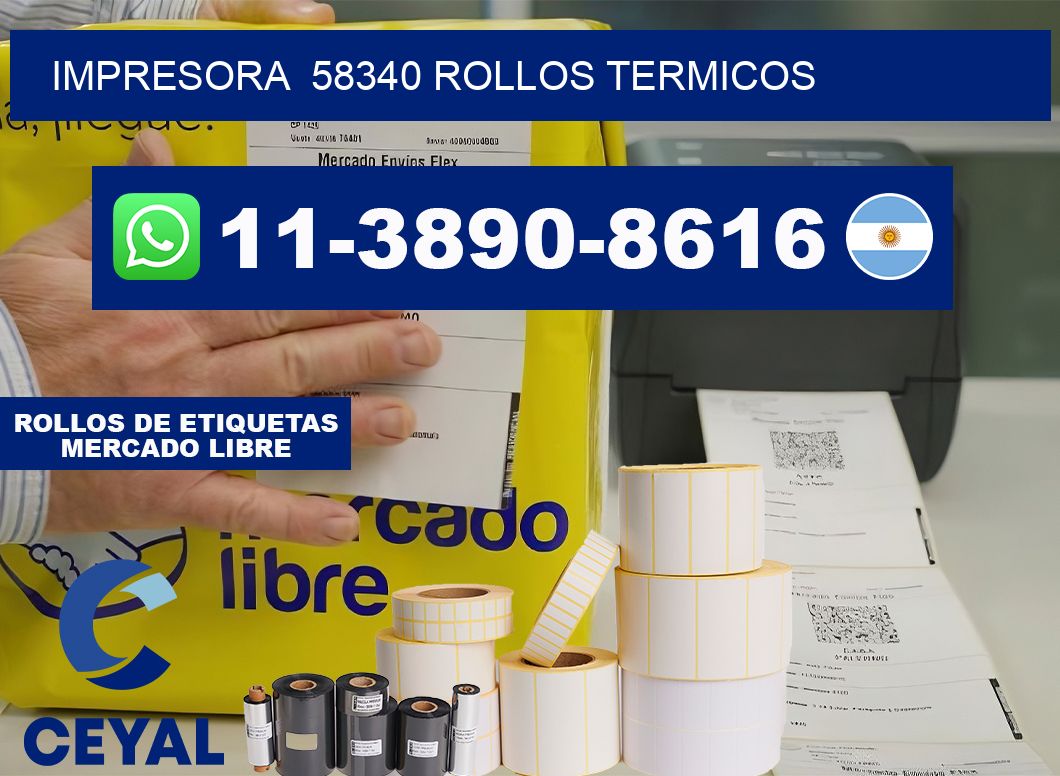 impresora  58340 rollos termicos