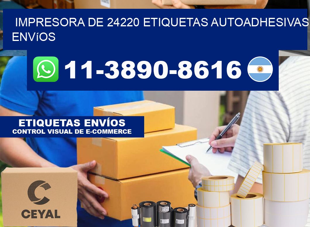 impresora de 24220 etiquetas autoadhesivas envíos