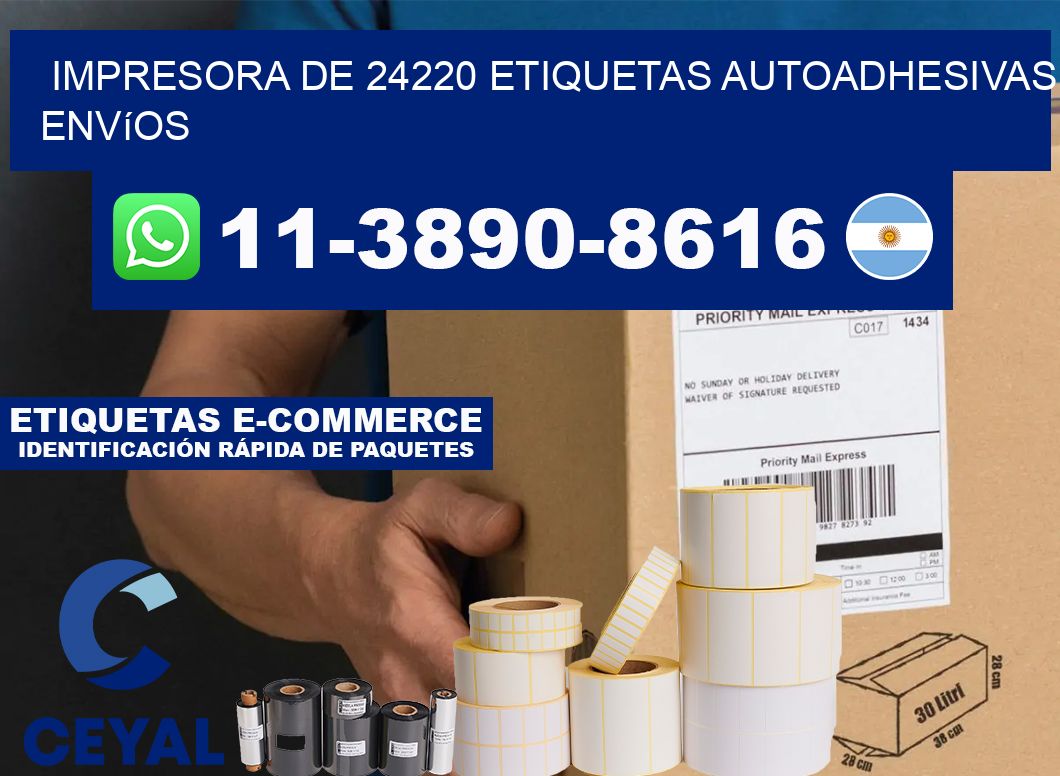 impresora de 24220 etiquetas autoadhesivas envíos