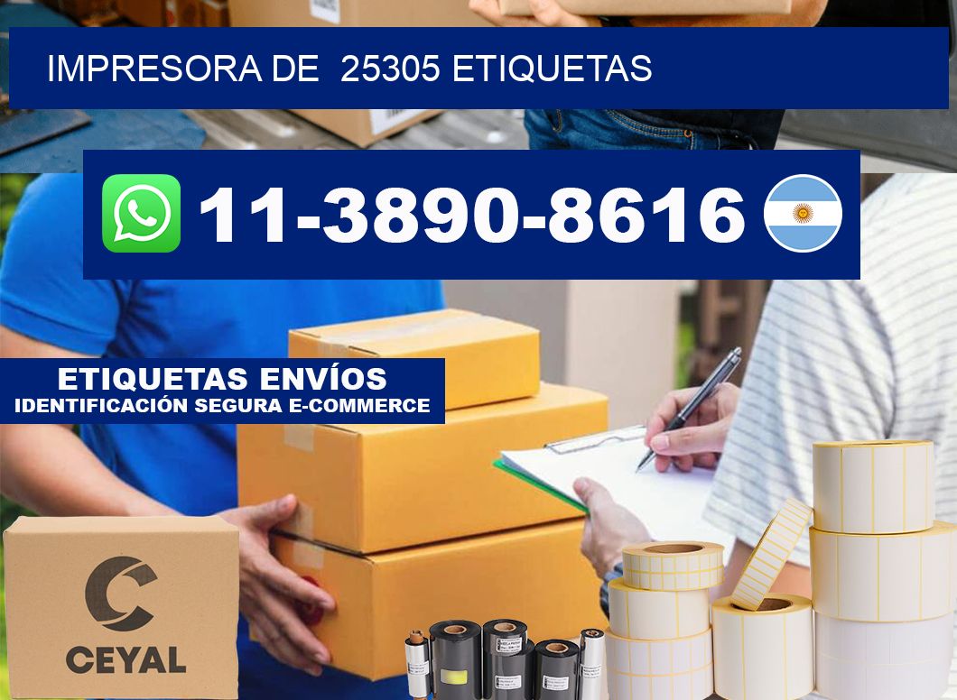 impresora de  25305 etiquetas