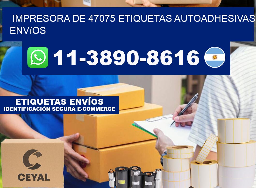 impresora de 47075 etiquetas autoadhesivas envíos
