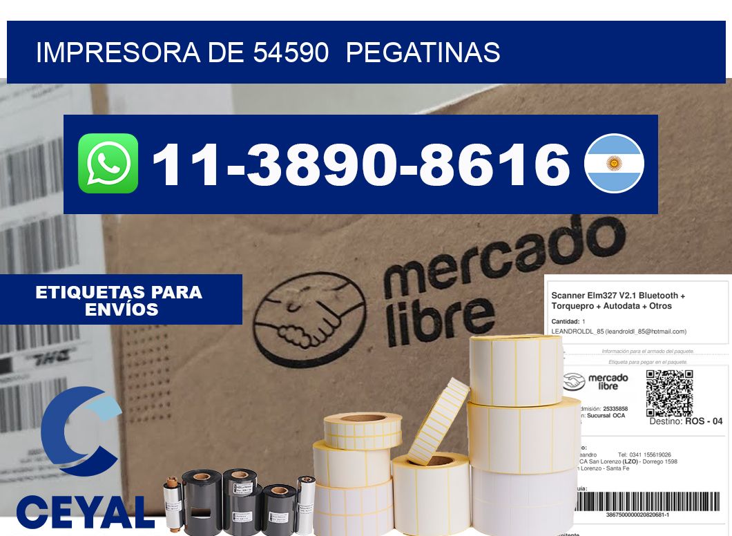 impresora de 54590 pegatinas