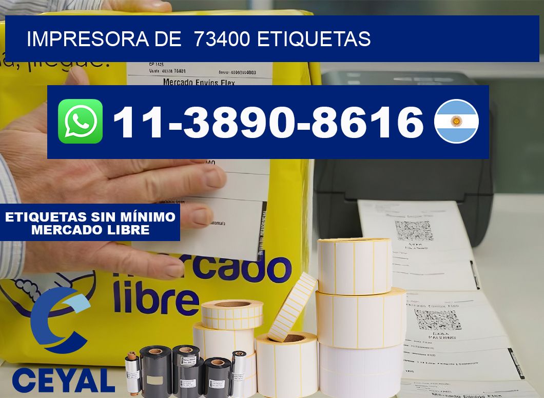 impresora de  73400 etiquetas