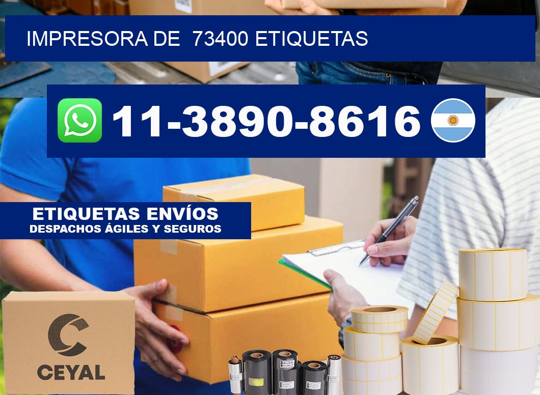 impresora de  73400 etiquetas