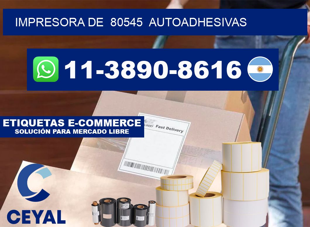 impresora de  80545  autoadhesivas