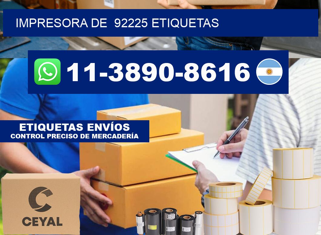 impresora de  92225 etiquetas