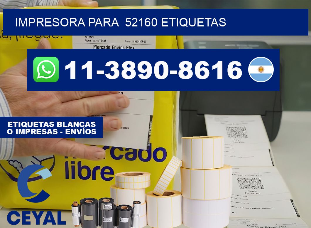 impresora para 52160 etiquetas