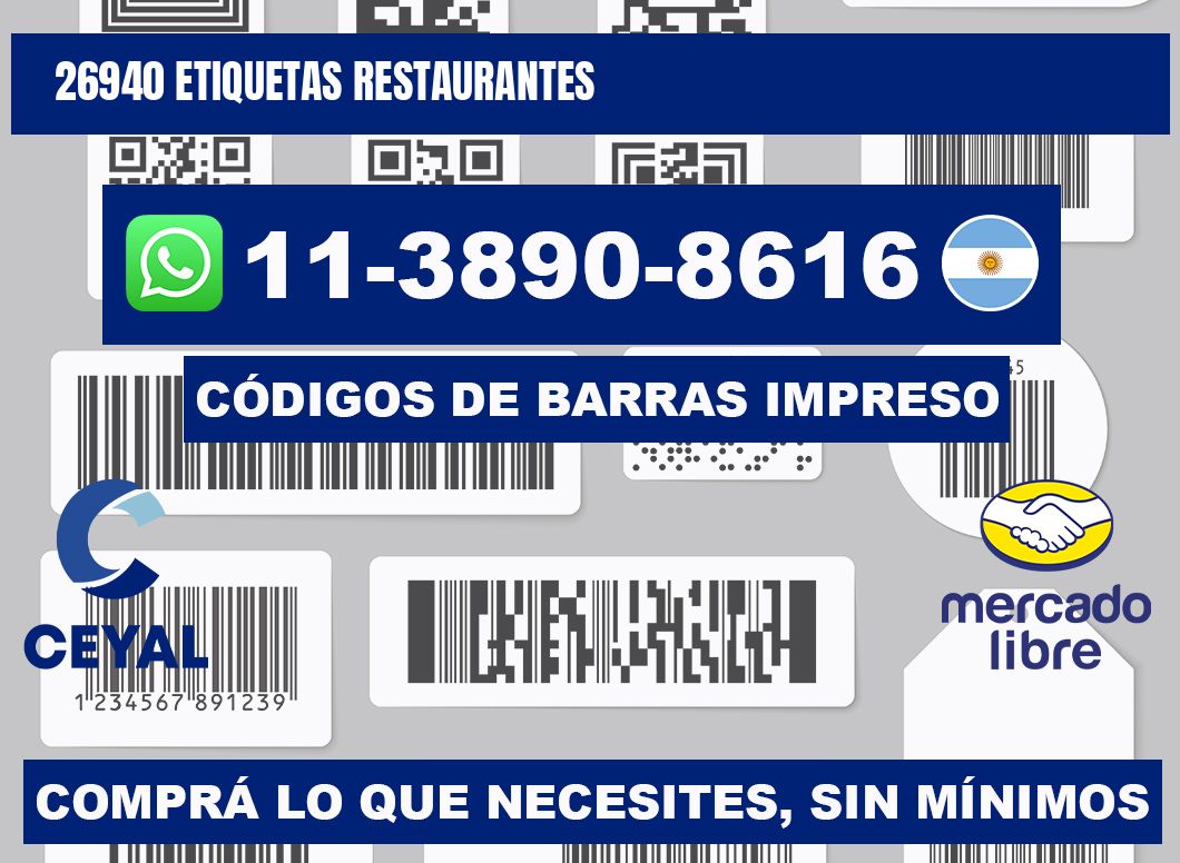 26940 etiquetas restaurantes