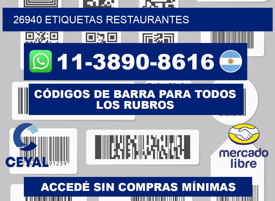 26940 etiquetas restaurantes