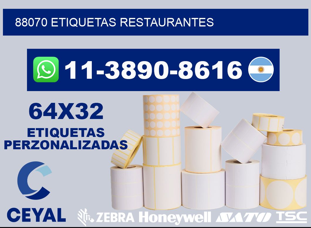 88070 etiquetas restaurantes
