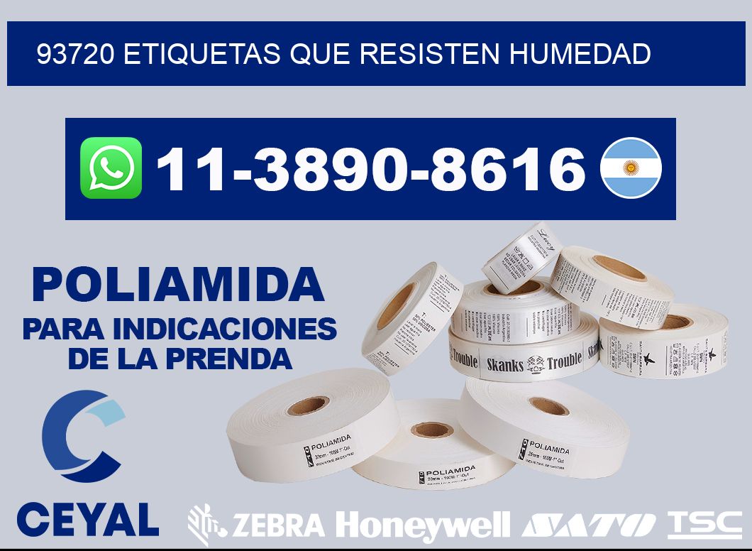 93720 etiquetas que resisten humedad