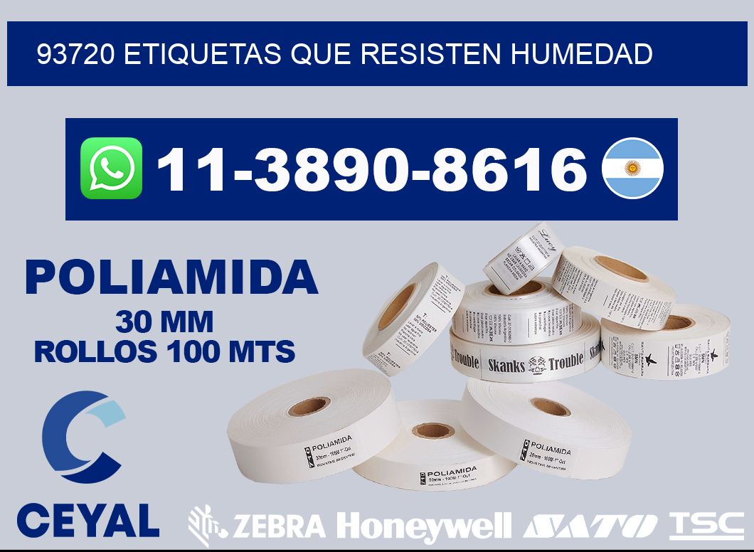 93720 etiquetas que resisten humedad