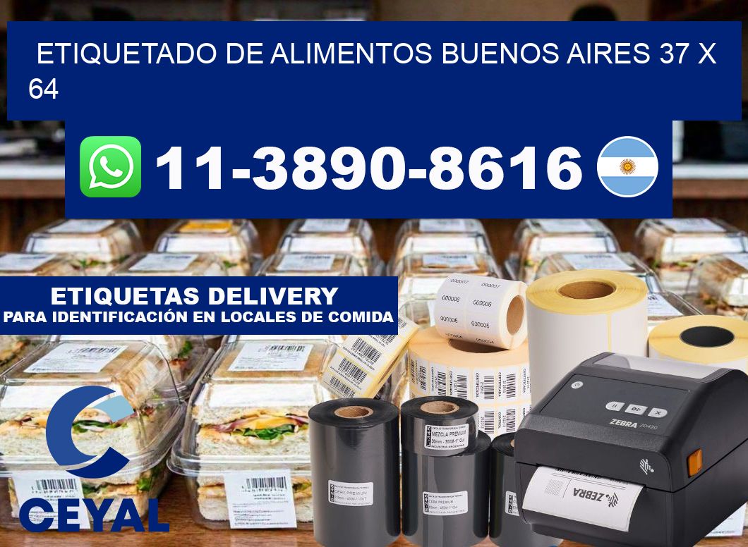 Etiquetado de alimentos buenos aires 37 x 64
