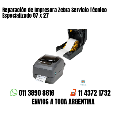 Reparación de Impresora Zebra Servicio Técnico Especializado 87 x 27