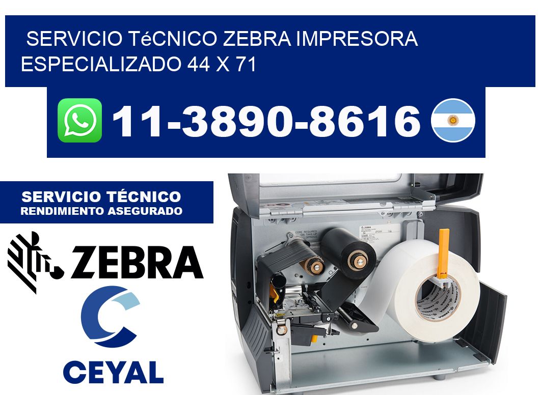 Servicio Técnico Zebra Impresora Especializado 44 x 71