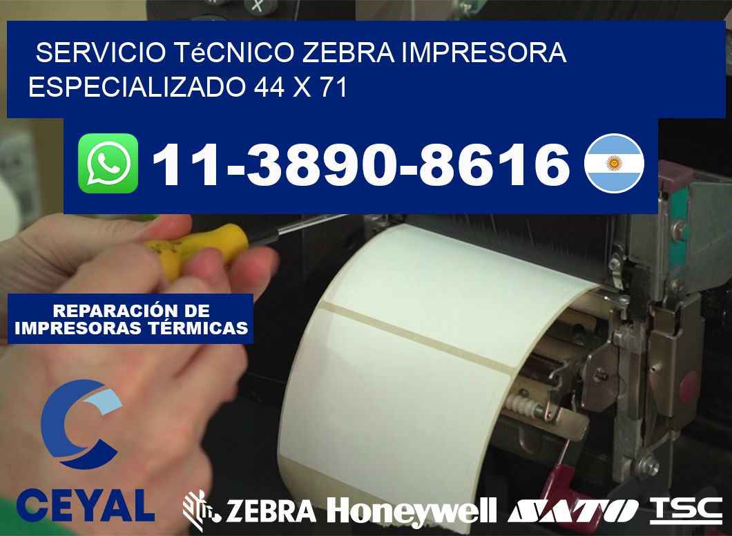Servicio Técnico Zebra Impresora Especializado 44 x 71