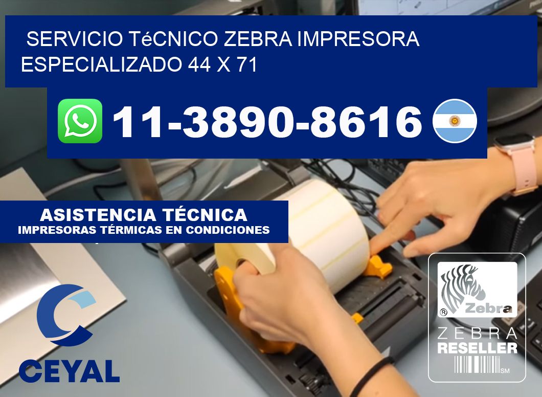 Servicio Técnico Zebra Impresora Especializado 44 x 71