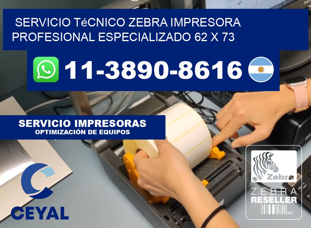 Servicio Técnico Zebra Impresora Profesional Especializado 62 x 73