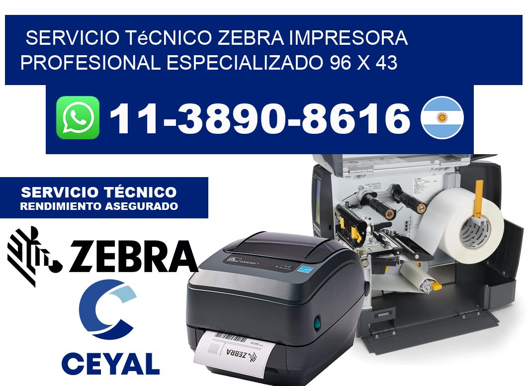 Servicio Técnico Zebra Impresora Profesional Especializado 96 x 43