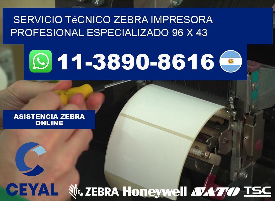 Servicio Técnico Zebra Impresora Profesional Especializado 96 x 43
