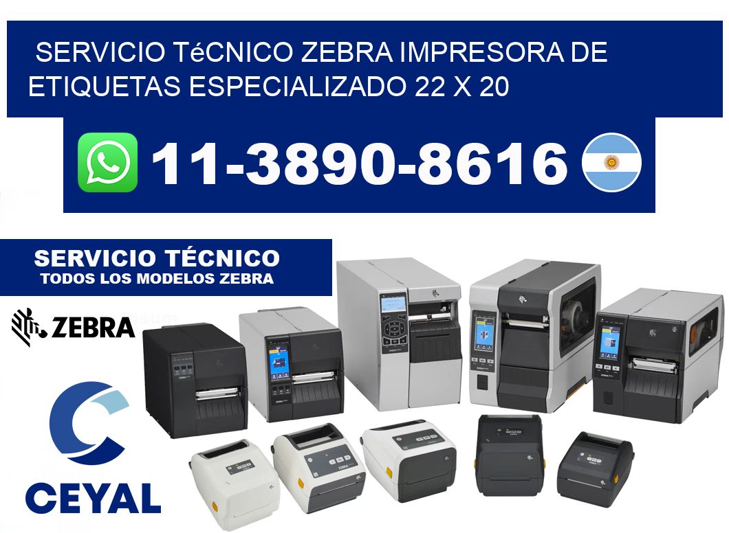 Servicio Técnico Zebra Impresora de Etiquetas Especializado 22 x 20