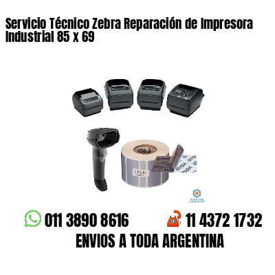 Servicio Técnico Zebra Reparación de Impresora Industrial 85 x 69