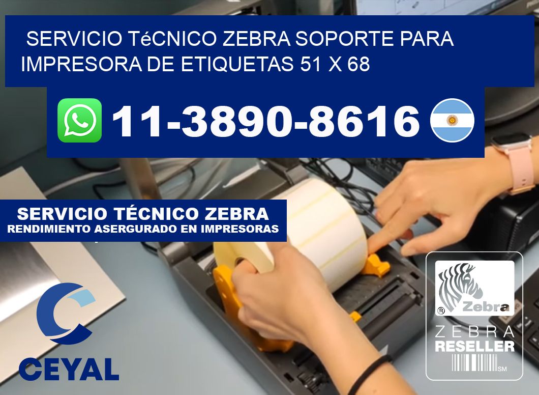 Servicio Técnico Zebra Soporte para Impresora de Etiquetas 51 x 68