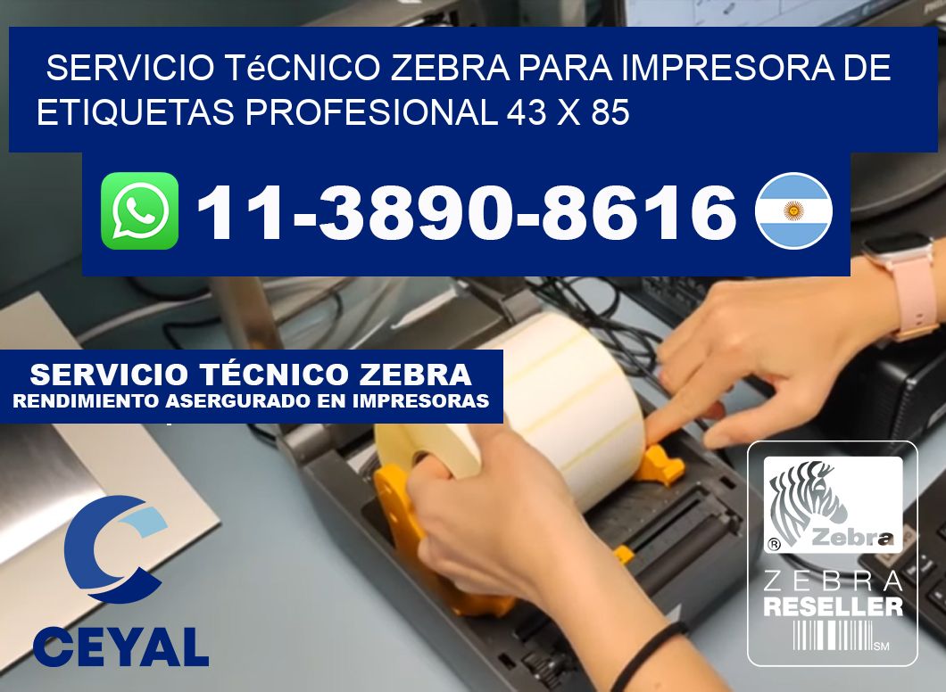 Servicio Técnico Zebra para Impresora de Etiquetas Profesional 43 x 85