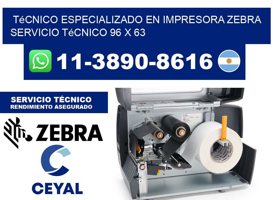 Técnico Especializado en Impresora Zebra Servicio Técnico 96 x 63