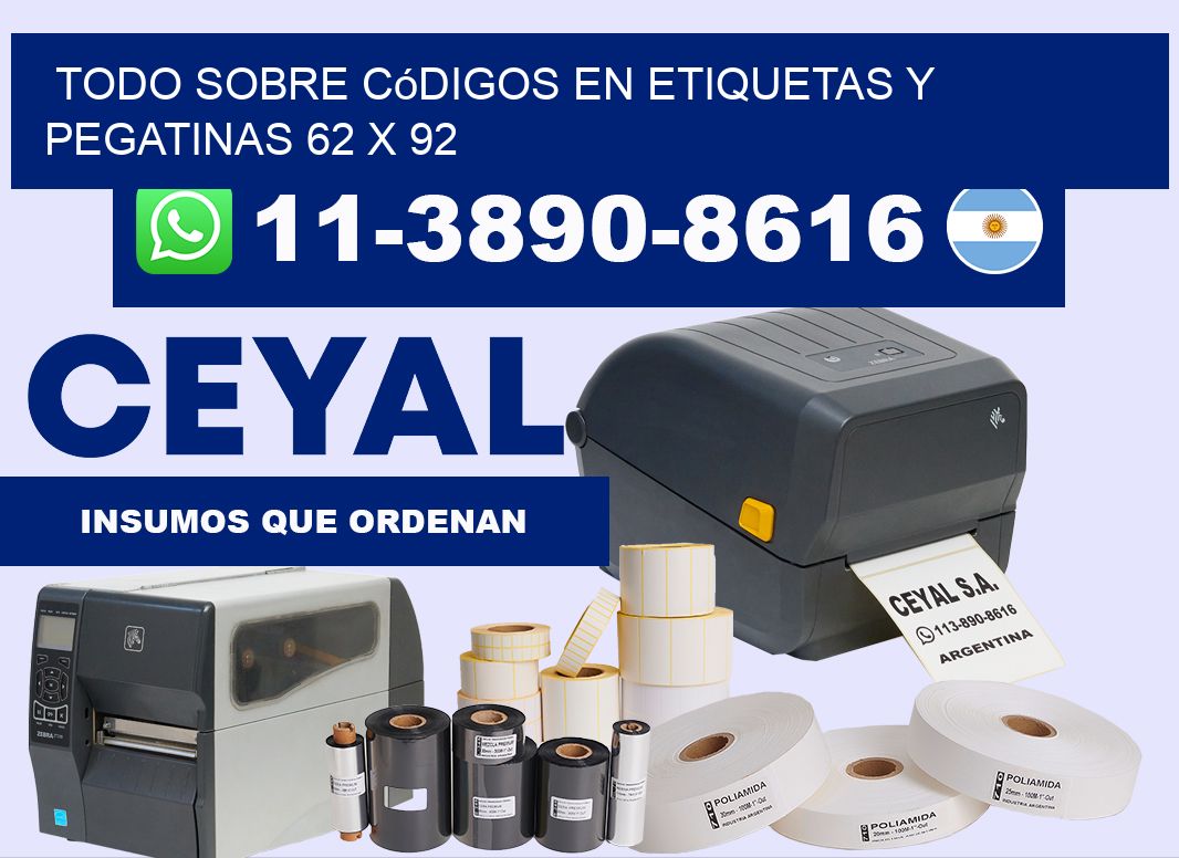 Todo sobre códigos en etiquetas y pegatinas 62 x 92
