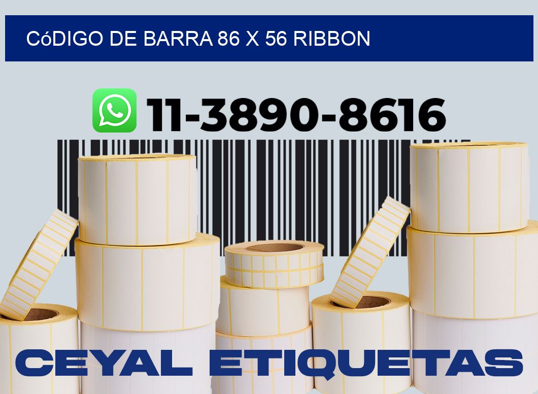 código de barra 86 x 56 ribbon