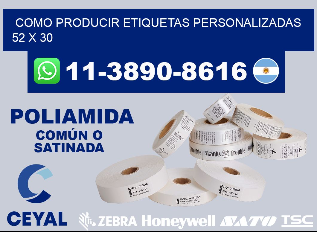 como producir etiquetas personalizadas 52 x 30