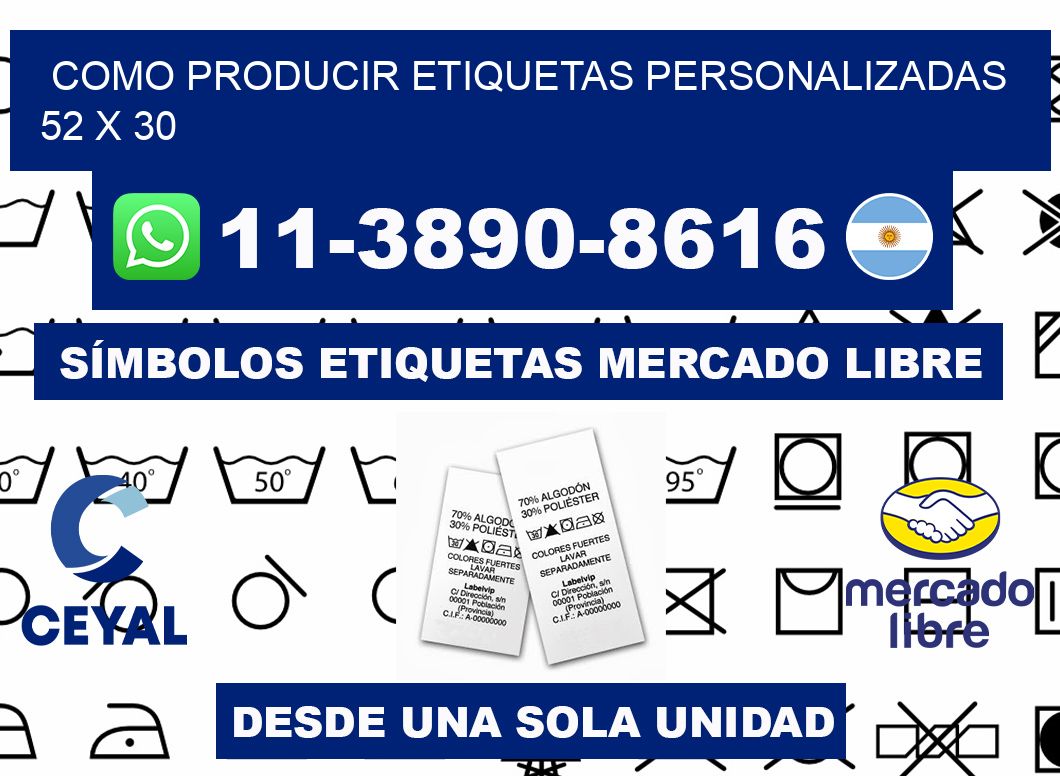 como producir etiquetas personalizadas 52 x 30
