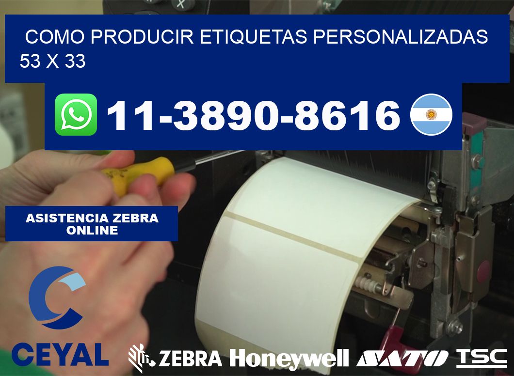 como producir etiquetas personalizadas 53 x 33