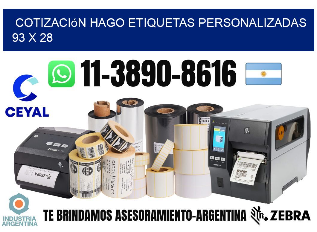 cotización hago etiquetas personalizadas 93 x 28