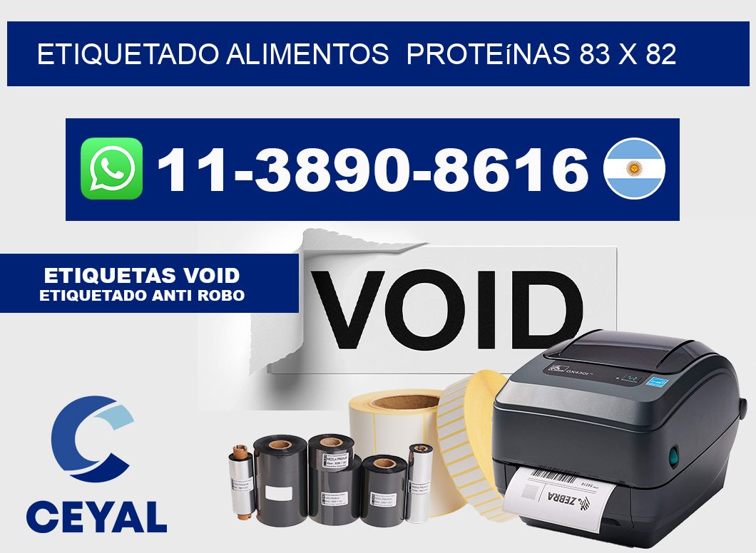 etiquetado alimentos  Proteínas 83 x 82