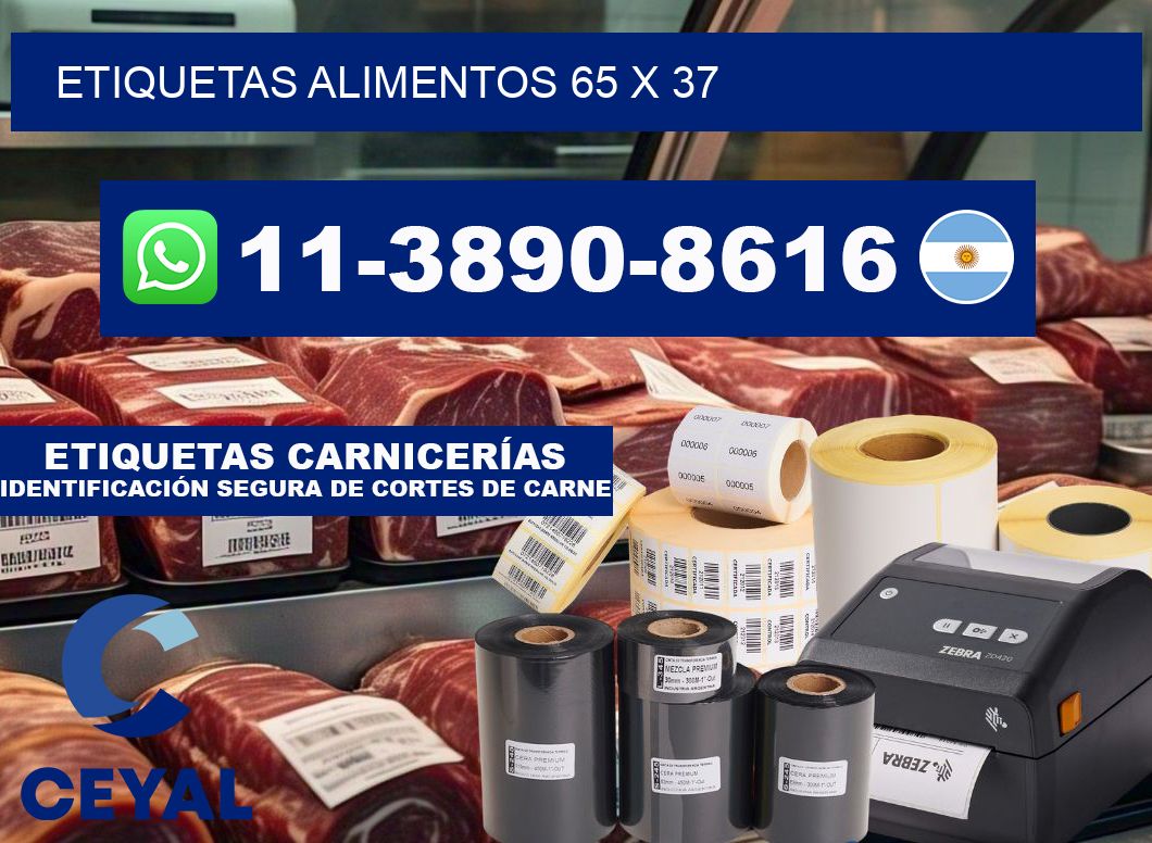 etiquetas alimentos 65 x 37