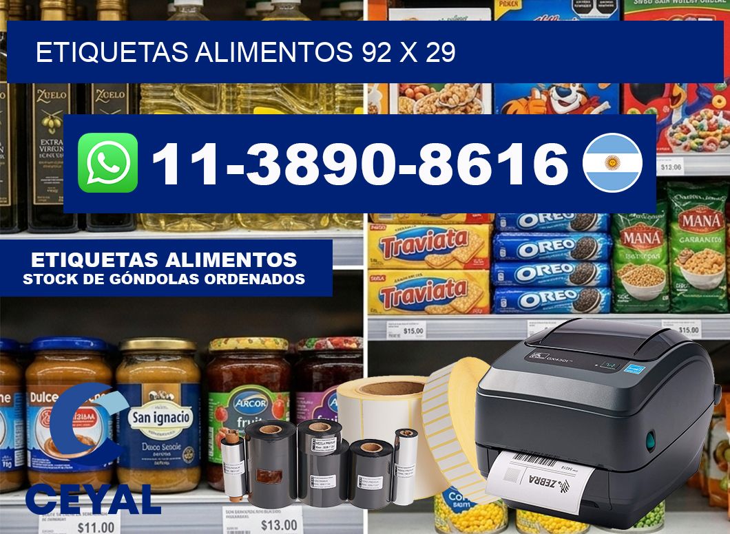 etiquetas alimentos 92 x 29