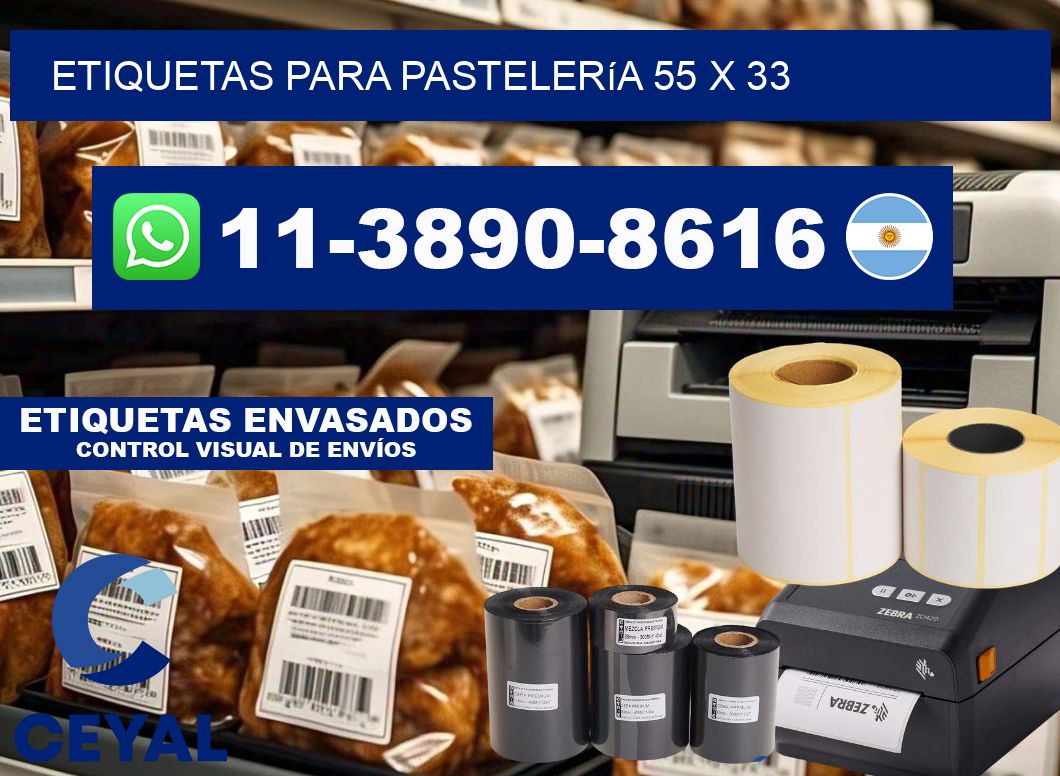 etiquetas para Pastelería 55 x 33