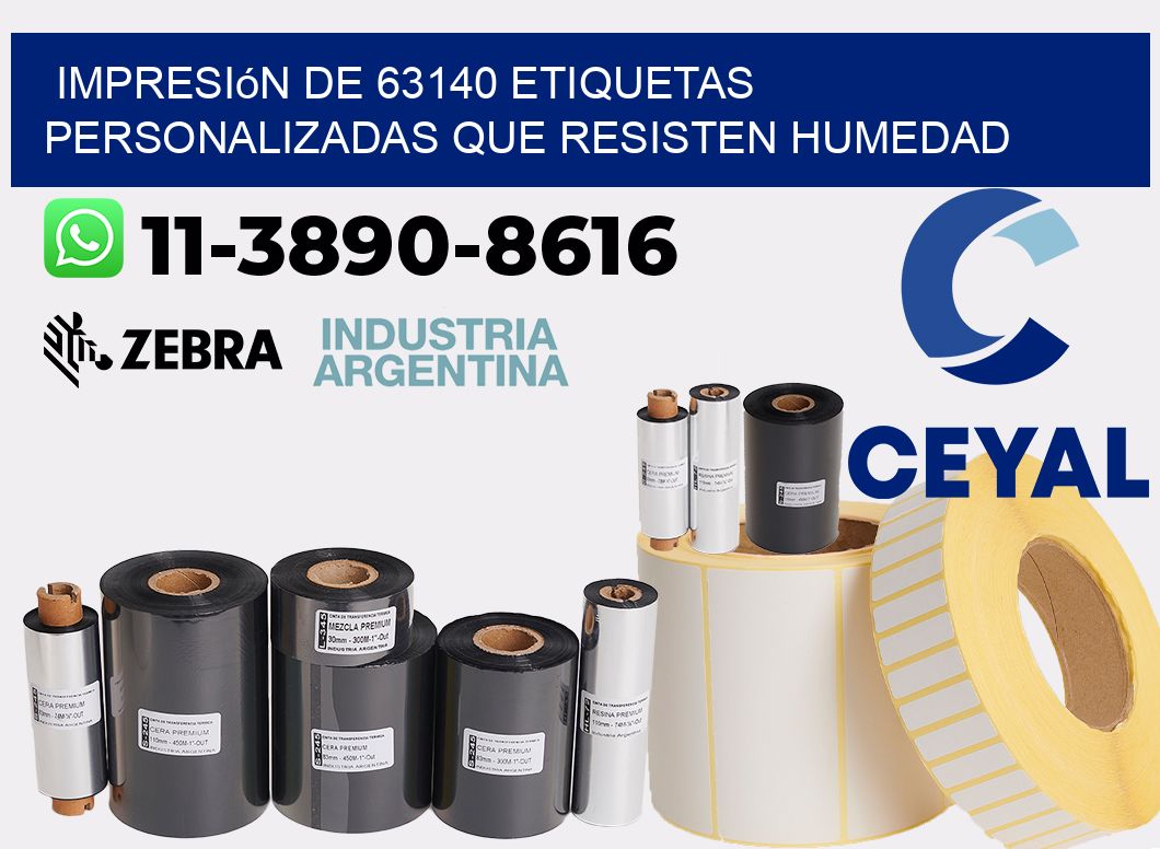 impresión de 63140 etiquetas personalizadas que resisten humedad