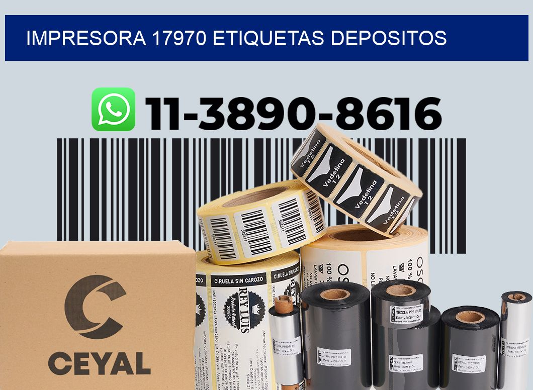 impresora 17970 etiquetas depositos