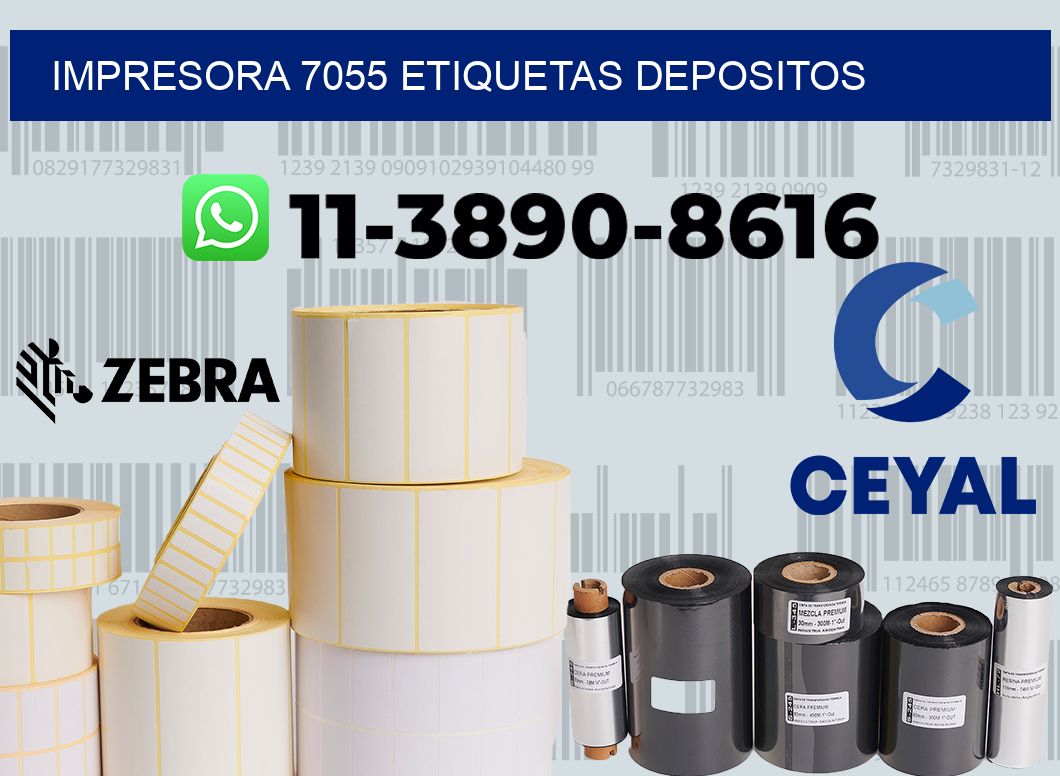 impresora 7055 etiquetas depositos
