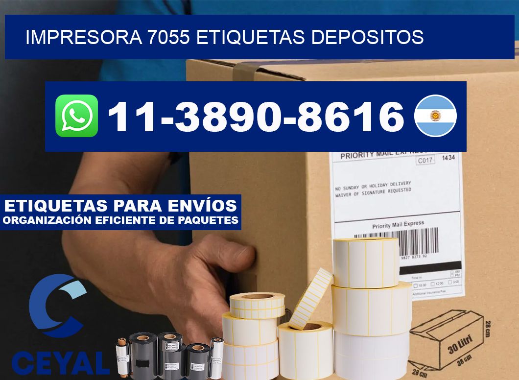 impresora 7055 etiquetas depositos