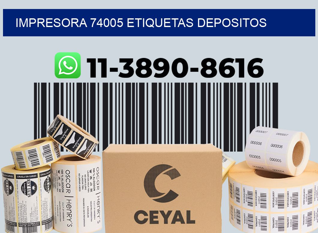 impresora 74005 etiquetas depositos
