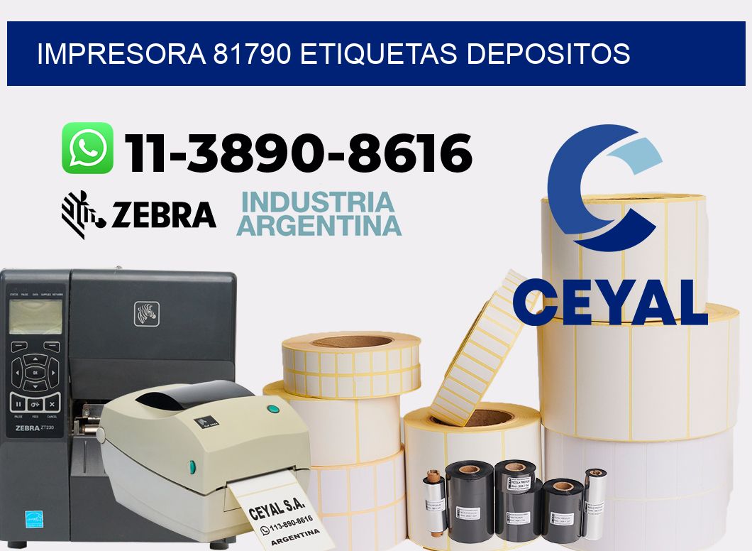 impresora 81790 etiquetas depositos