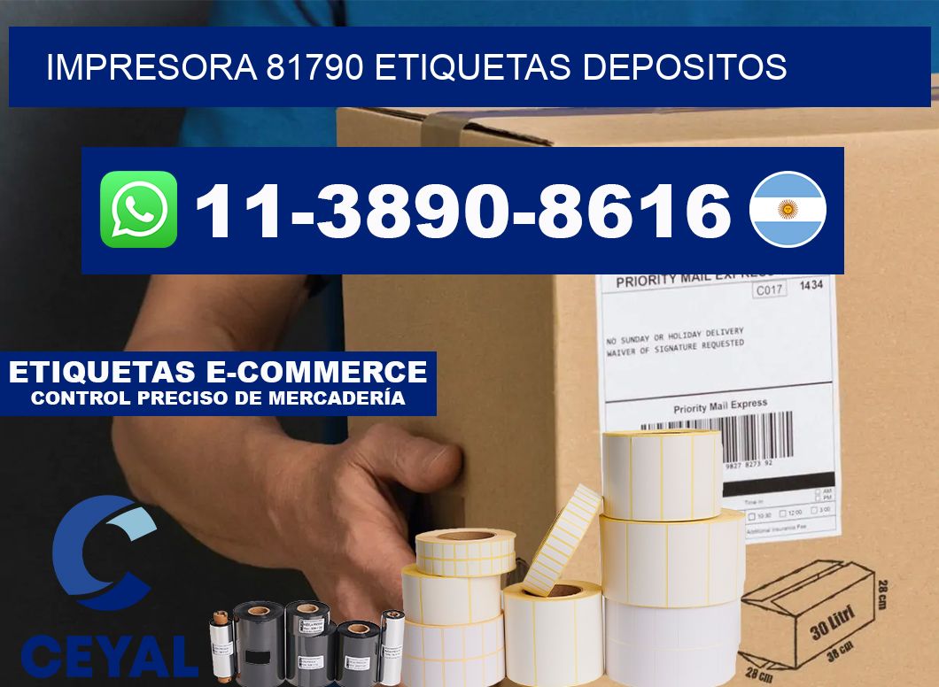 impresora 81790 etiquetas depositos